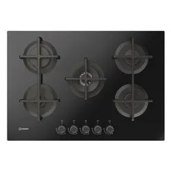 Piano cottura gas 5 zone ING 72T BK 1 Black (75cm) - immagine 1