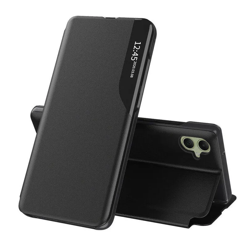 Custodia per Samsung Galaxy A05 A055, Techsuit, eFold, Nera - immagine 1