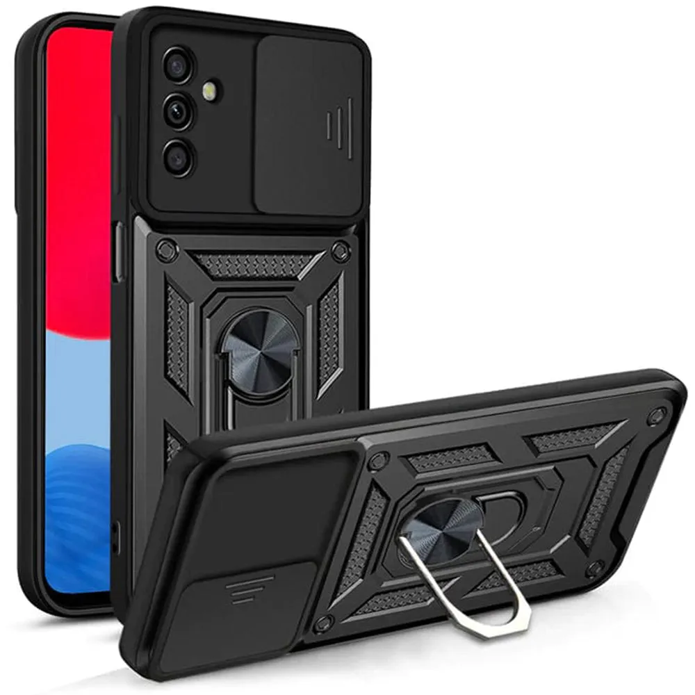 Custodia per Samsung Galaxy A04s A047 / A13 5G A136, Techsuit, CamShield, Nera - immagine 1