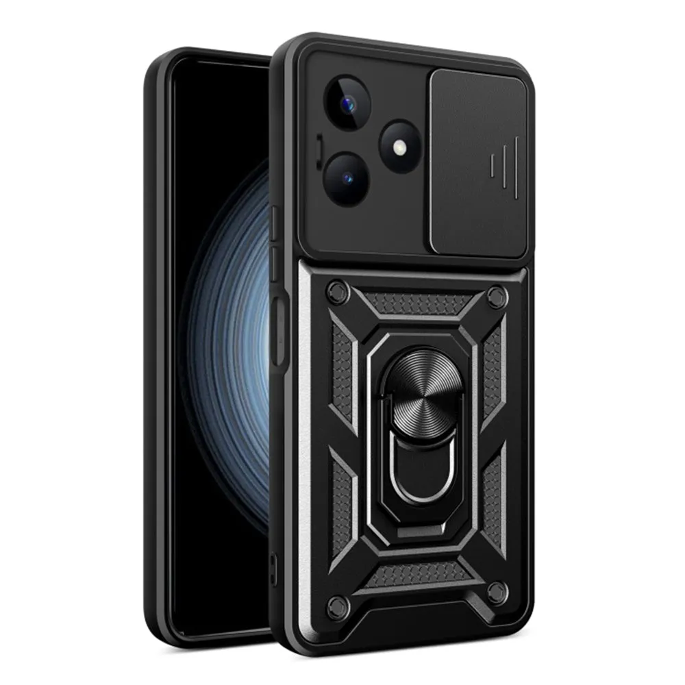 Custodia per Realme Note 50 / C51, Techsuit, CamShield, Nera - immagine 1