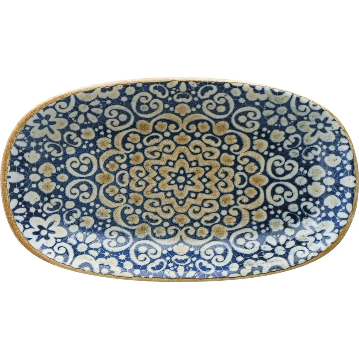 12x Bonna Piatto da portata ovale Alhambra ovale; 24x14 cm (LxL); blu/bianco/marrone; ovale; 12 pz. / Pacco - immagine 1