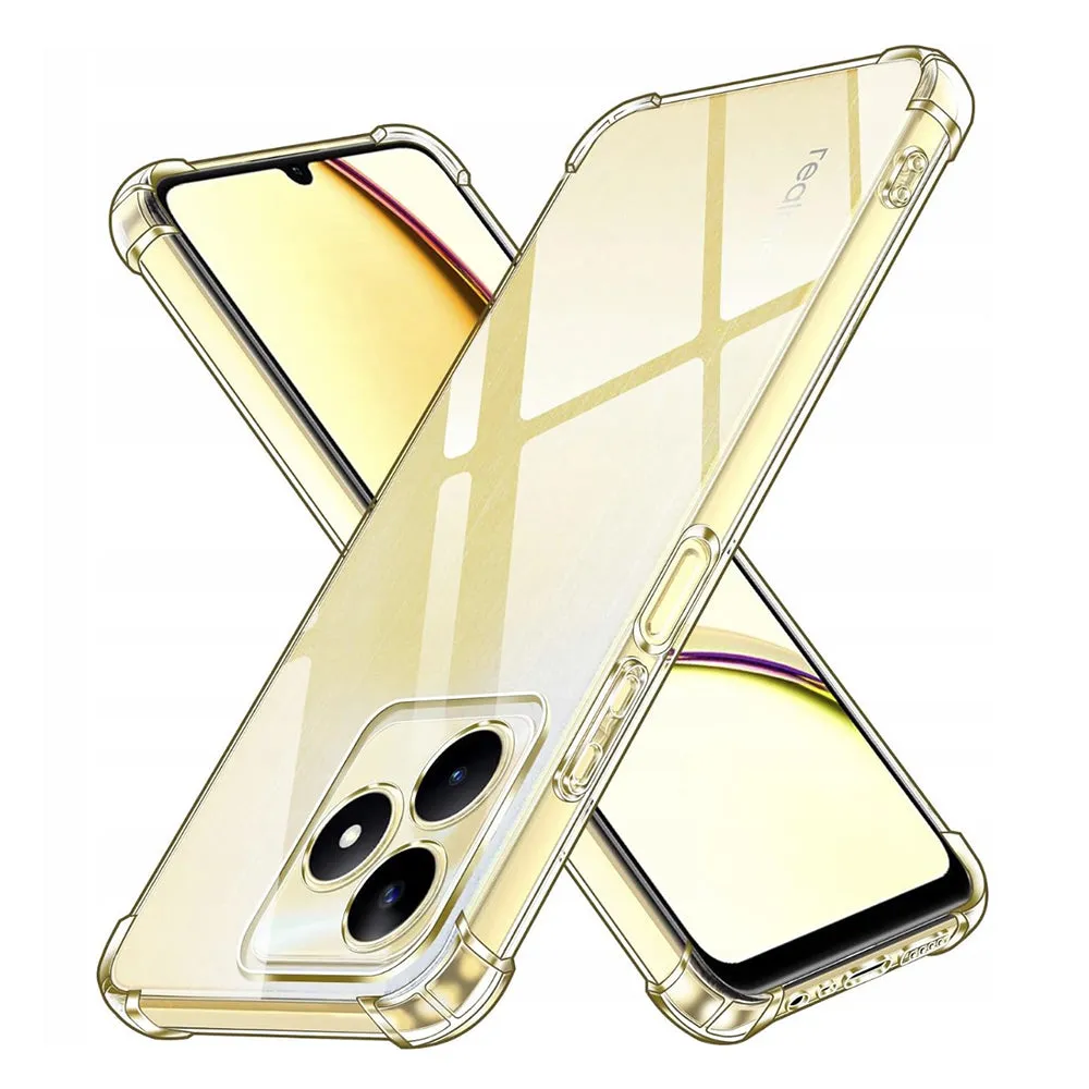 Custodia per Realme Note 50 / C51, Techsuit, Shockproof Clear, Trasparente - immagine 1