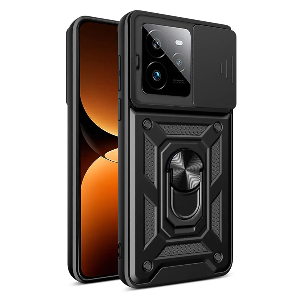 Custodia per Realme GT 7 Pro, Techsuit, CamShield, Nera - immagine 1