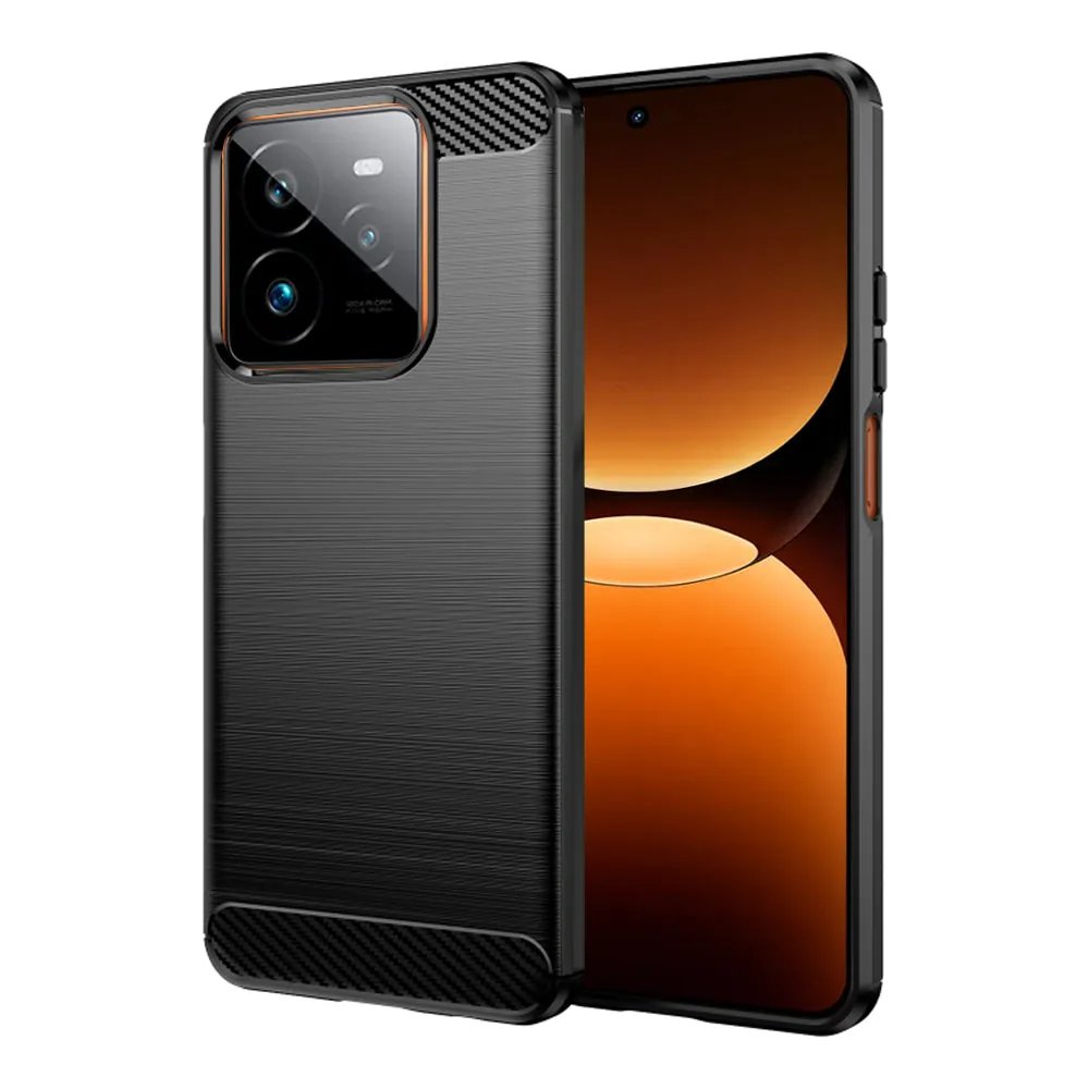 Custodia per Realme GT 7 Pro, Techsuit, Carbonio, Nera - immagine 1