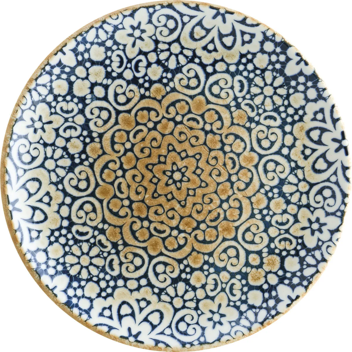 12x Bonna Piatto piano Alhambra; 21 cm (Ø); blu/bianco/marrone; rotonda; 12 pz. / Pacco - immagine 1
