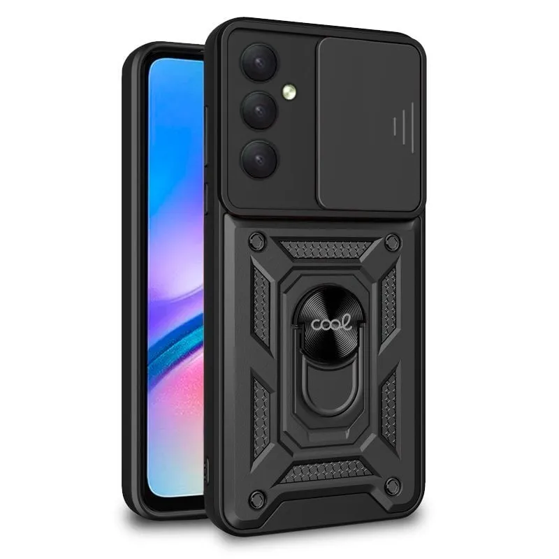 Custodia Cool con anello rigido nero per Samsung Galaxy A05s - immagine 1