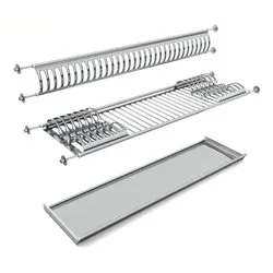 POKER ASOLA Scolapiatti incasso Acciaio (110cm) - immagine 1