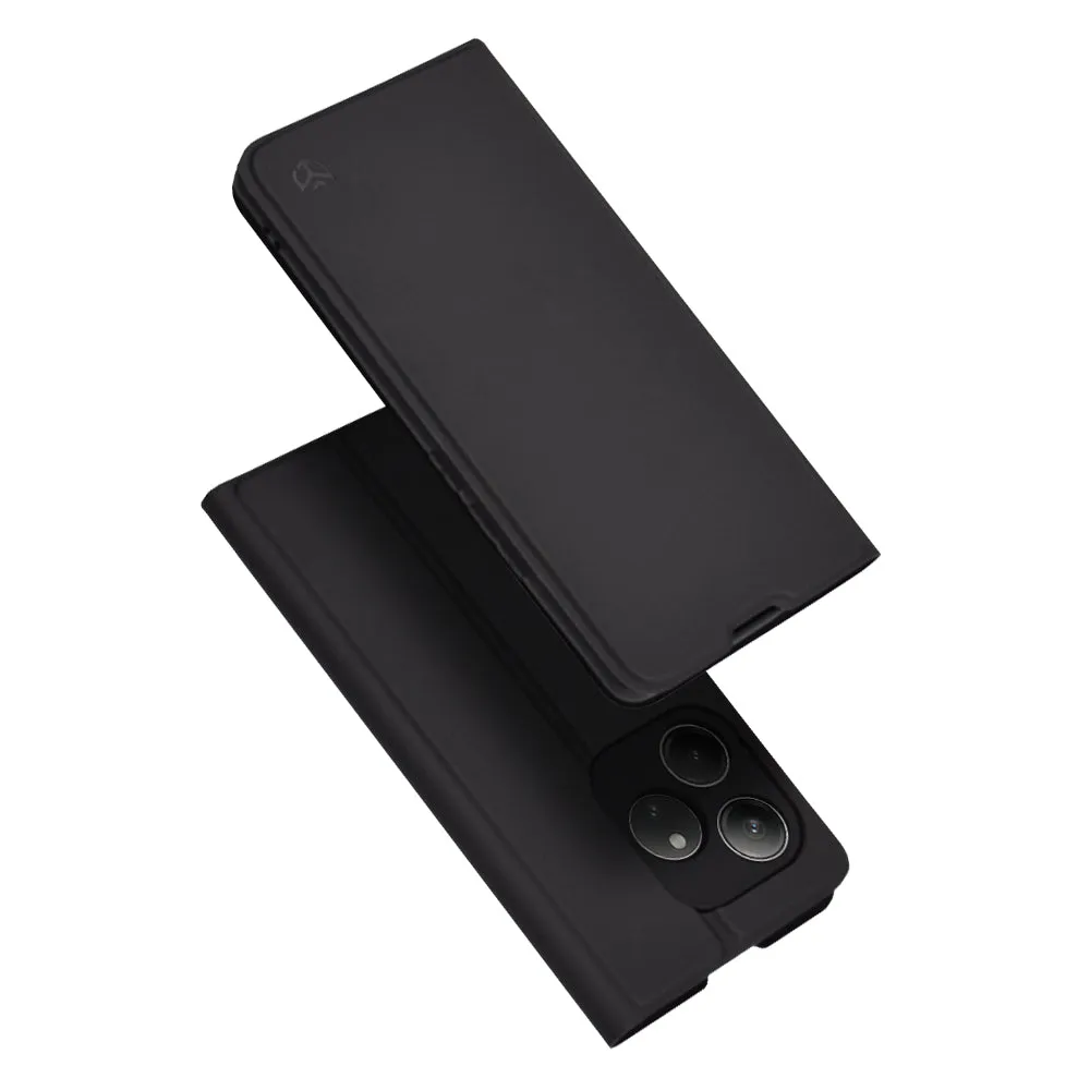 Custodia per Realme GT 6T / GT 6, Techsuit, Magskin Book, Nera - immagine 1