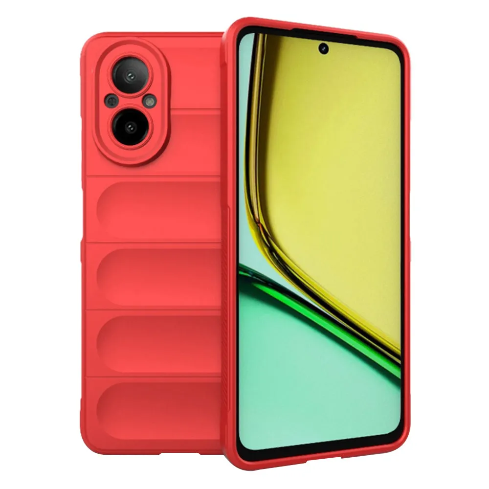 Custodia per Realme C67 4G, Techsuit, Magic Shield, Rossa - immagine 1