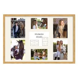 Portafoto multi (40x60cm) 7 foto Rovere 6340C 010118 - immagine 1