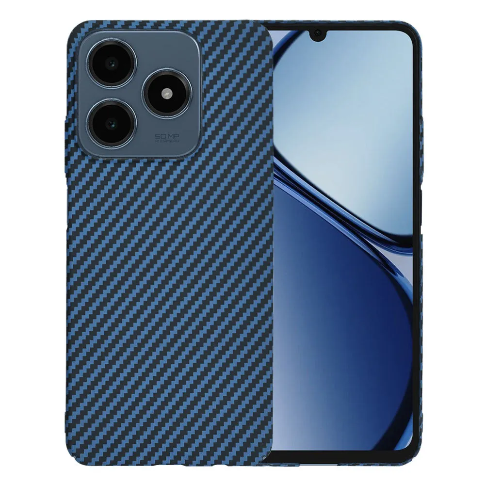 Custodia per Realme C63 / C61, Techsuit, Carbonite FiberShell, Turchese - immagine 1