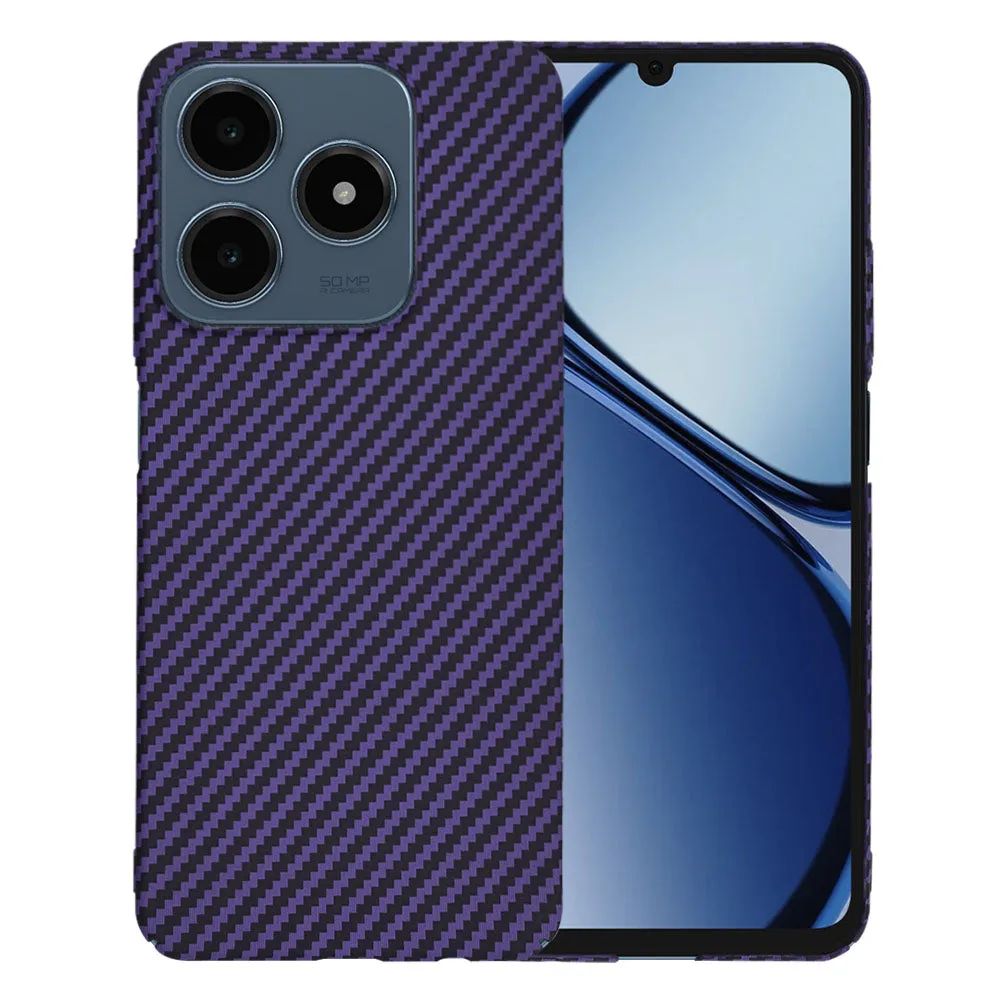 Custodia per Realme C63 / C61, Techsuit, Carbonite FiberShell, Viola - immagine 1