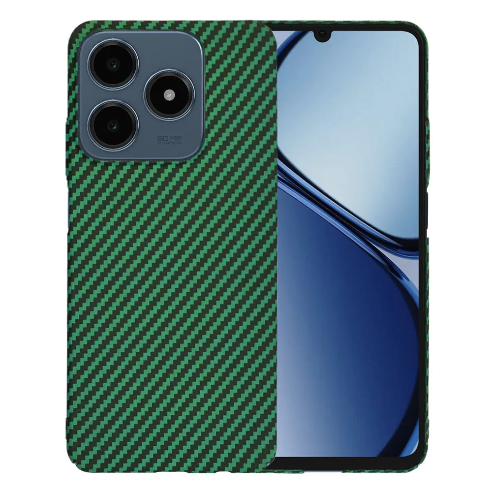 Custodia per Realme C63 / C61, Techsuit, Carbonite FiberShell, Verde - immagine 1