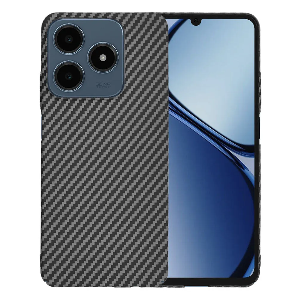 Custodia per Realme C63 / C61, Techsuit, Carbonite FiberShell, Nera - immagine 1