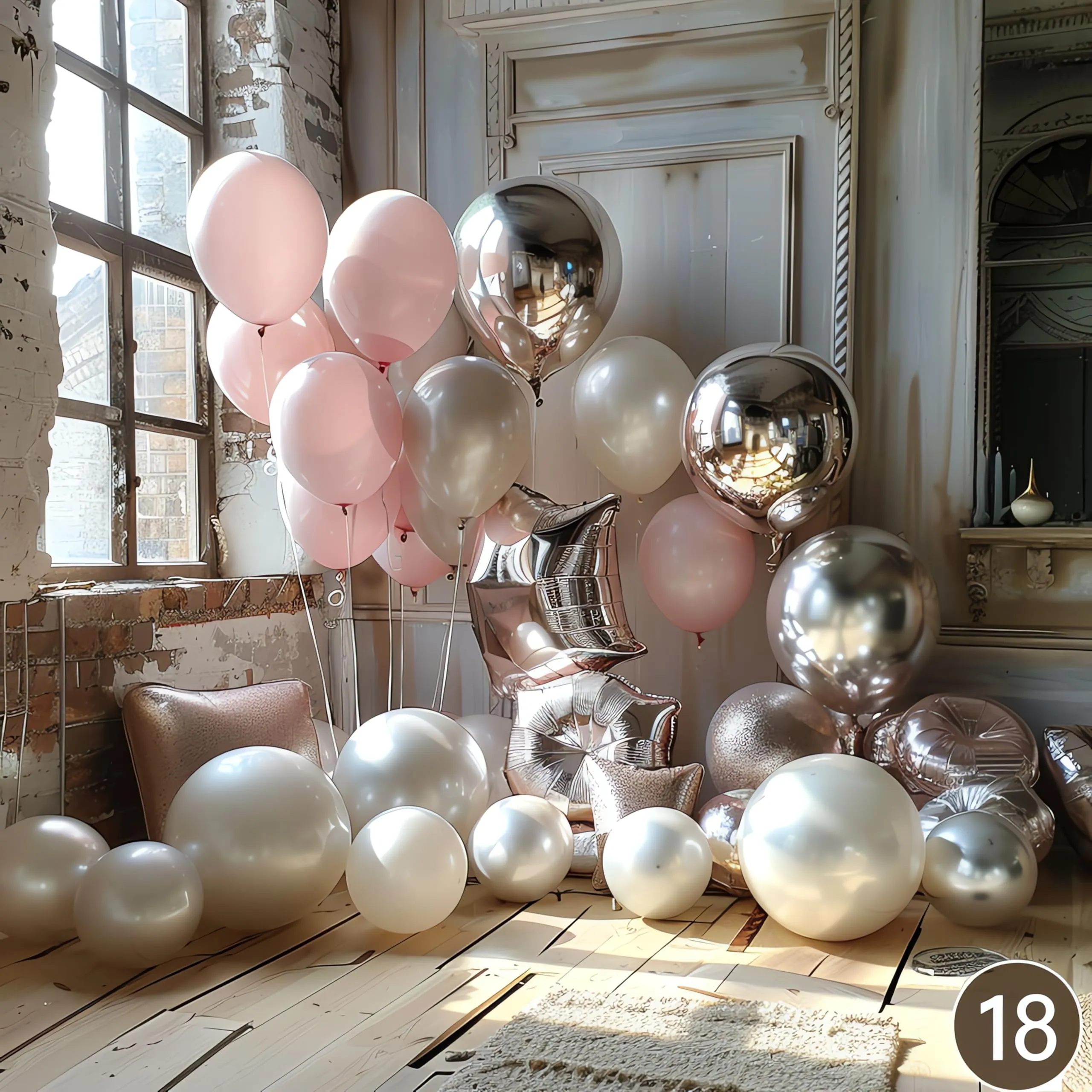 50 Palloncini Argento • 30 Cm • Colori Metallizzati Lucenti • Qualità Premium • Lattice Naturale Biodegradabili Ecologici • Gonfiabili Aria Elio Acqua • Baby Shower Compleanno Laurea Matrimonio Arco - immagine 6