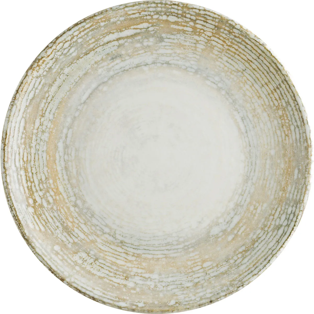 12x Bonna Piatto piano Patera; 21 cm (Ø); bianco/beige; rotonda; 12 pz. / Pacco - immagine 1