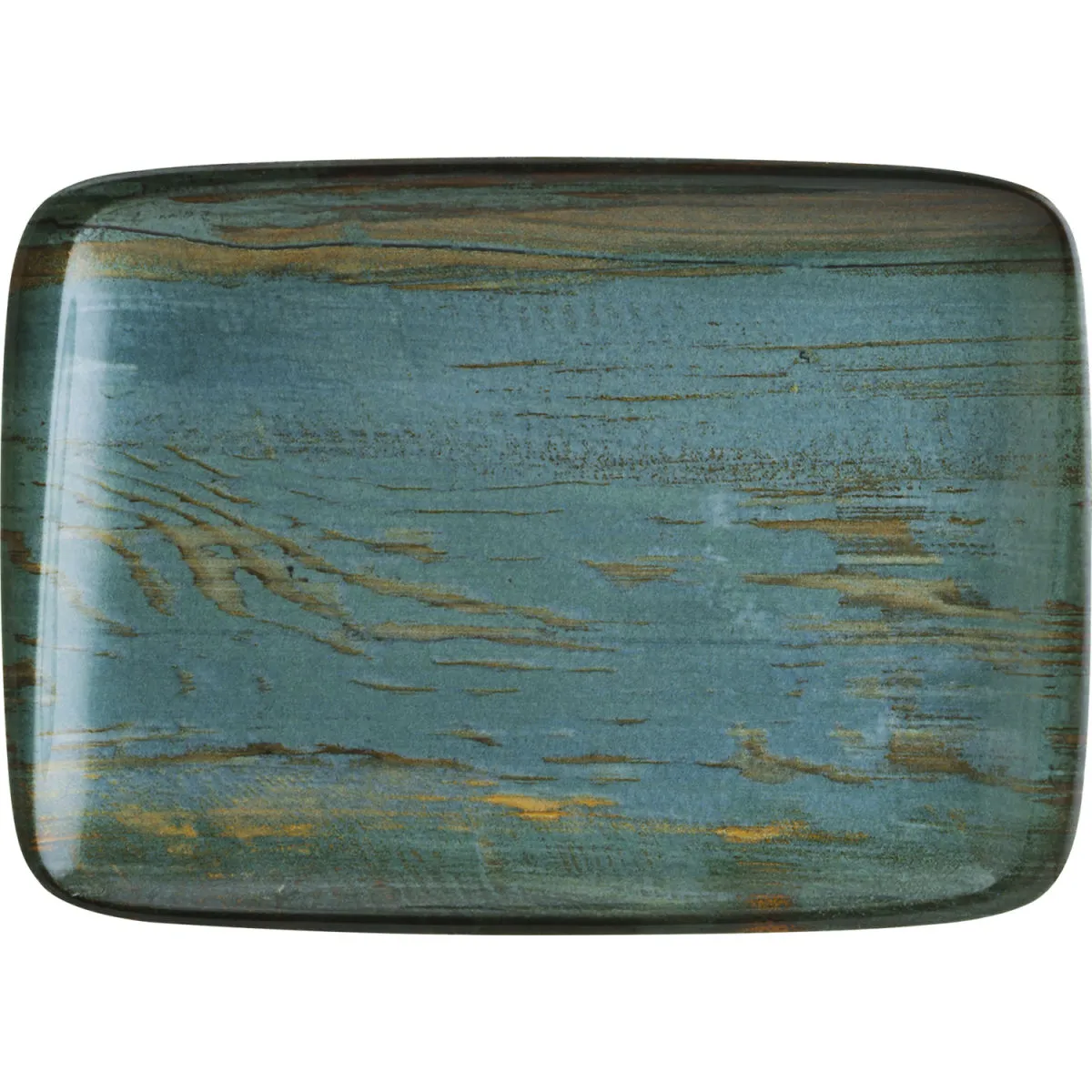 12x Bonna Piatto da portata rettangolare Madera Mint rettangolare; 23x16 cm (LxL); turchese/marrone/nero; rettangolare; 12 pz. / Pacco - immagine 1