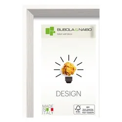 Cornice legno (50x70cm) DESIGN OLINDA Bianco 7105 10 21 - immagine 1