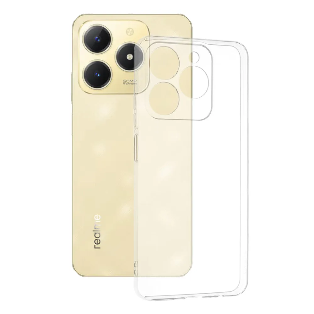 Custodia per Realme C61, Techsuit, Chiara, Trasparente - immagine 1