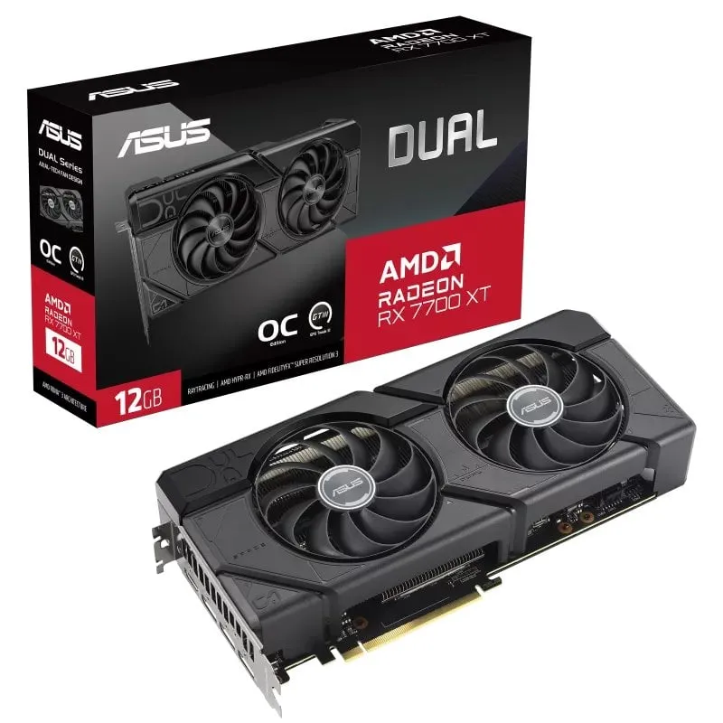 ASUS Dual Radeon RX 7700 XT OC Edizione 12GB GDDR6 - immagine 1