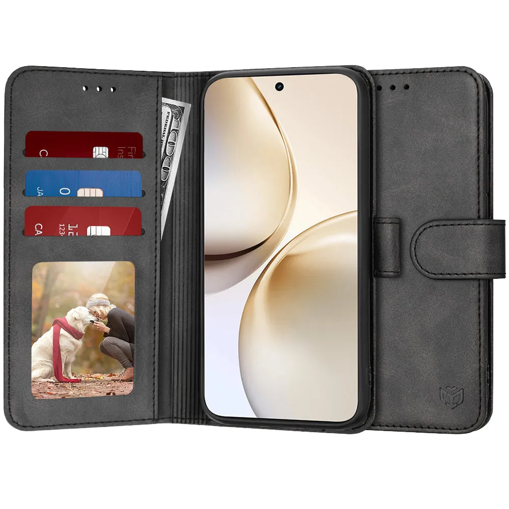 Custodia per Realme 14 Pro+, Techsuit, Diary Book, Nera - immagine 1