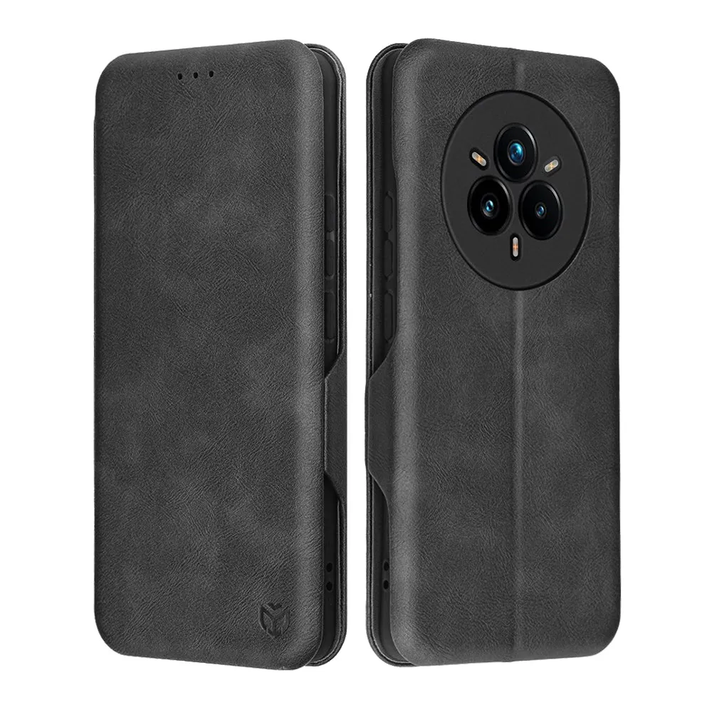 Custodia per Realme 14 Pro+, Techsuit, Safe Wallet Plus, Nera - immagine 1