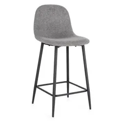 NEW IRELIA Sgabello Grigio scuro e Nero - immagine 1