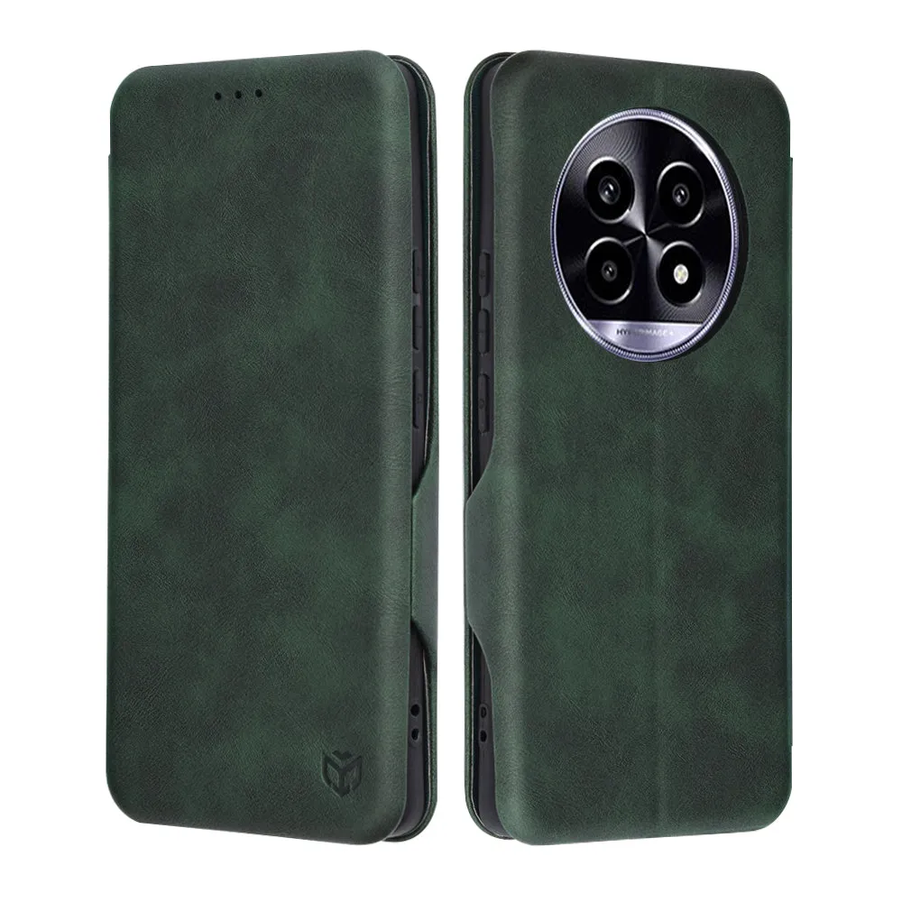 Custodia per Realme 13 Pro / 13 Pro+, Techsuit, Safe Wallet Plus, Verde - immagine 1