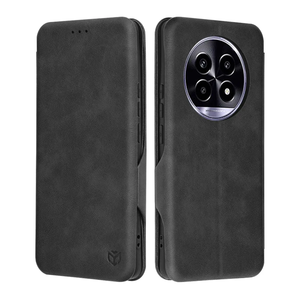 Custodia per Realme 13 Pro / 13 Pro+, Techsuit, Safe Wallet Plus, Nera - immagine 1