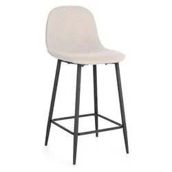 NEW IRELIA Sgabello Beige e Nero - immagine 1