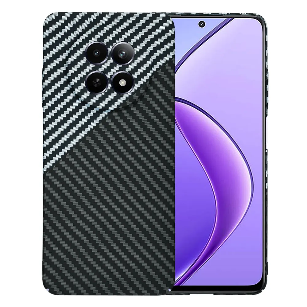 Custodia per Realme 12x / 12, Techsuit, Carbonite FiberShell, Nero Grigio - immagine 1