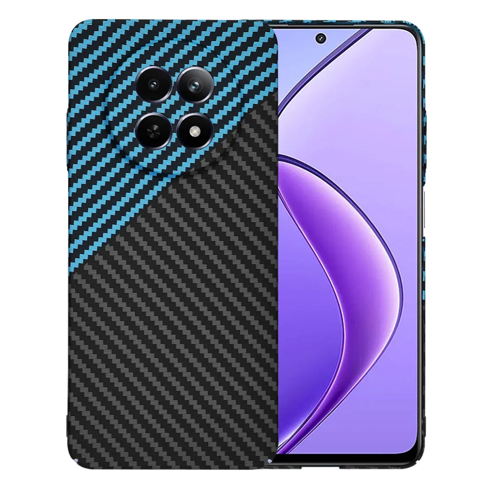 Custodia per Realme 12x / 12, Techsuit, Carbonite FiberShell, Nero Bleu - immagine 1
