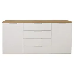 MUNDI Madia Bianco e Rovere artisan (170cm) Mobile KIT - immagine 1