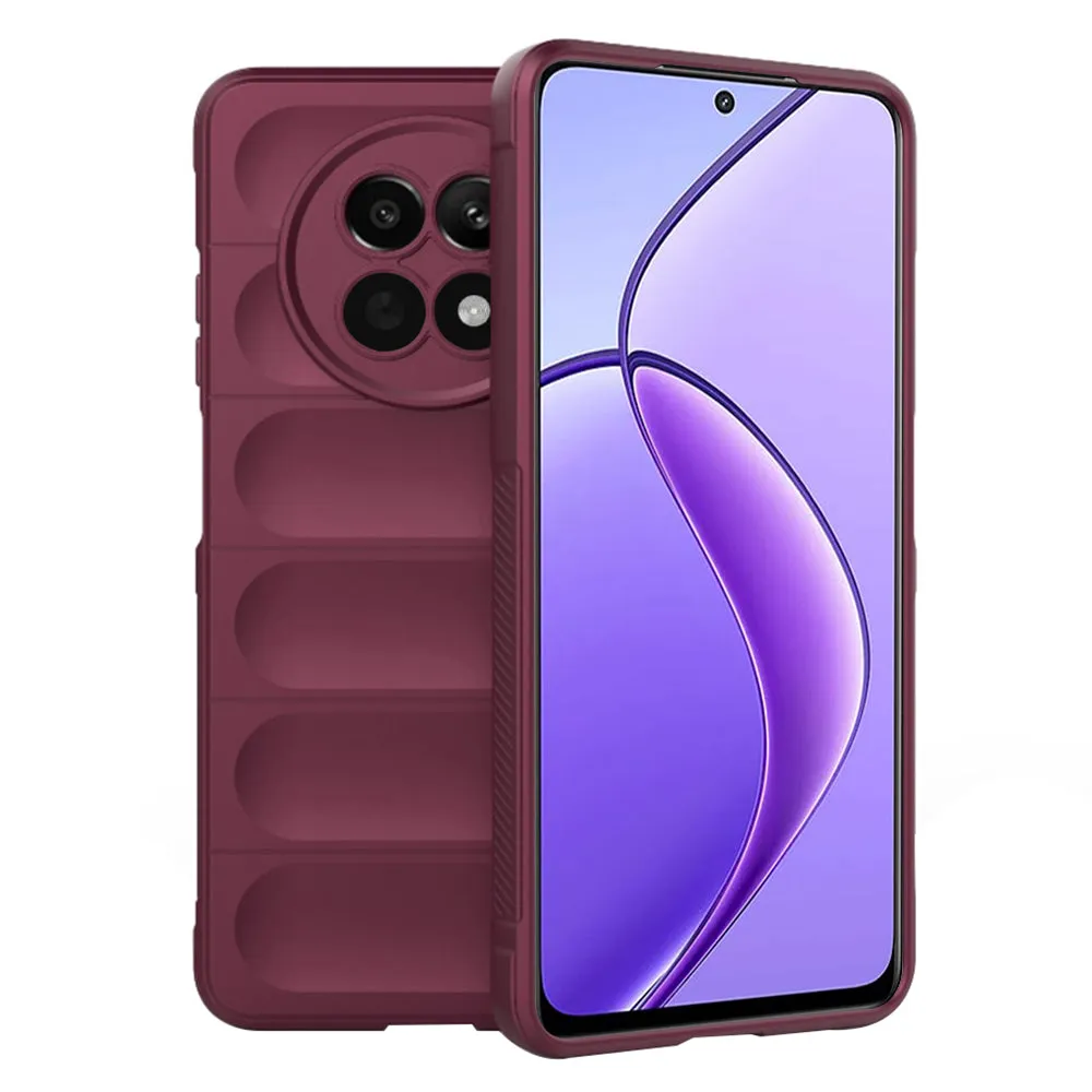 Custodia per Realme 12x / 12, Techsuit, Magic Shield, Vinaccia - immagine 1