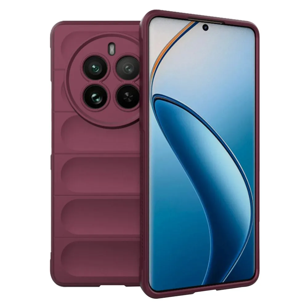 Custodia per Realme 12 Pro / 12 Pro+, Techsuit, Magic Shield, Vinaccia - immagine 1