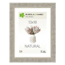 Cornice legno (13x18cm) NATURAL TOSCA Grigio 6860 05 04 - immagine 1