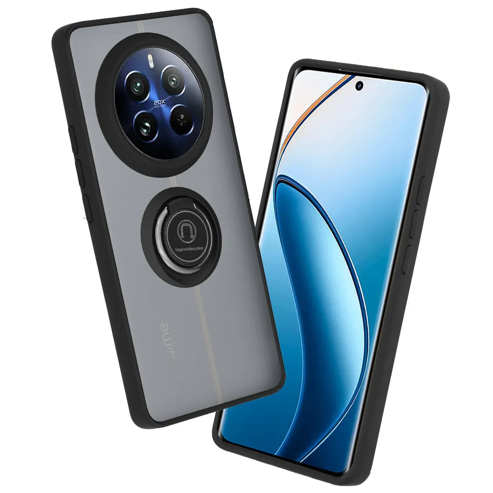 Custodia per Realme 12 Pro / 12 Pro+, Techsuit, Glinth, Nera - immagine 1