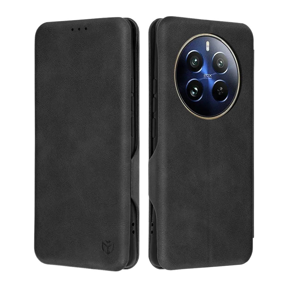 Custodia per Realme 12 Pro / 12 Pro+, Techsuit, Safe Wallet Plus, Nera - immagine 1