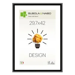 Cornice legno (29,7x42cm) DESIGN FRANK Nero lucido 12 NE MA3 - immagine 1