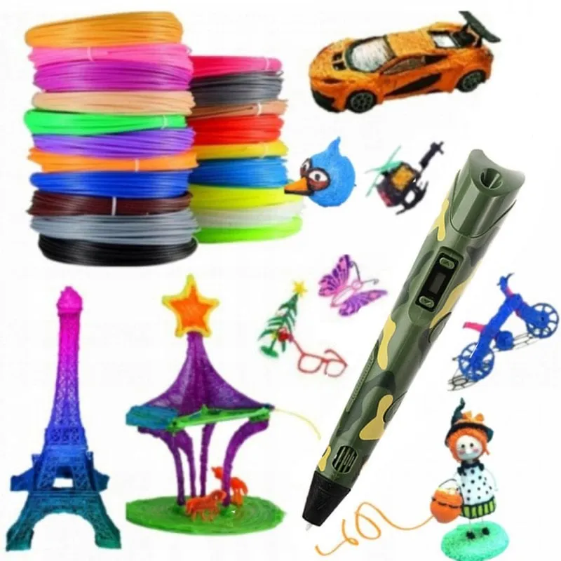 Arzopa 3D Smart Pen 36m, 12 colori verde mimetico - immagine 1