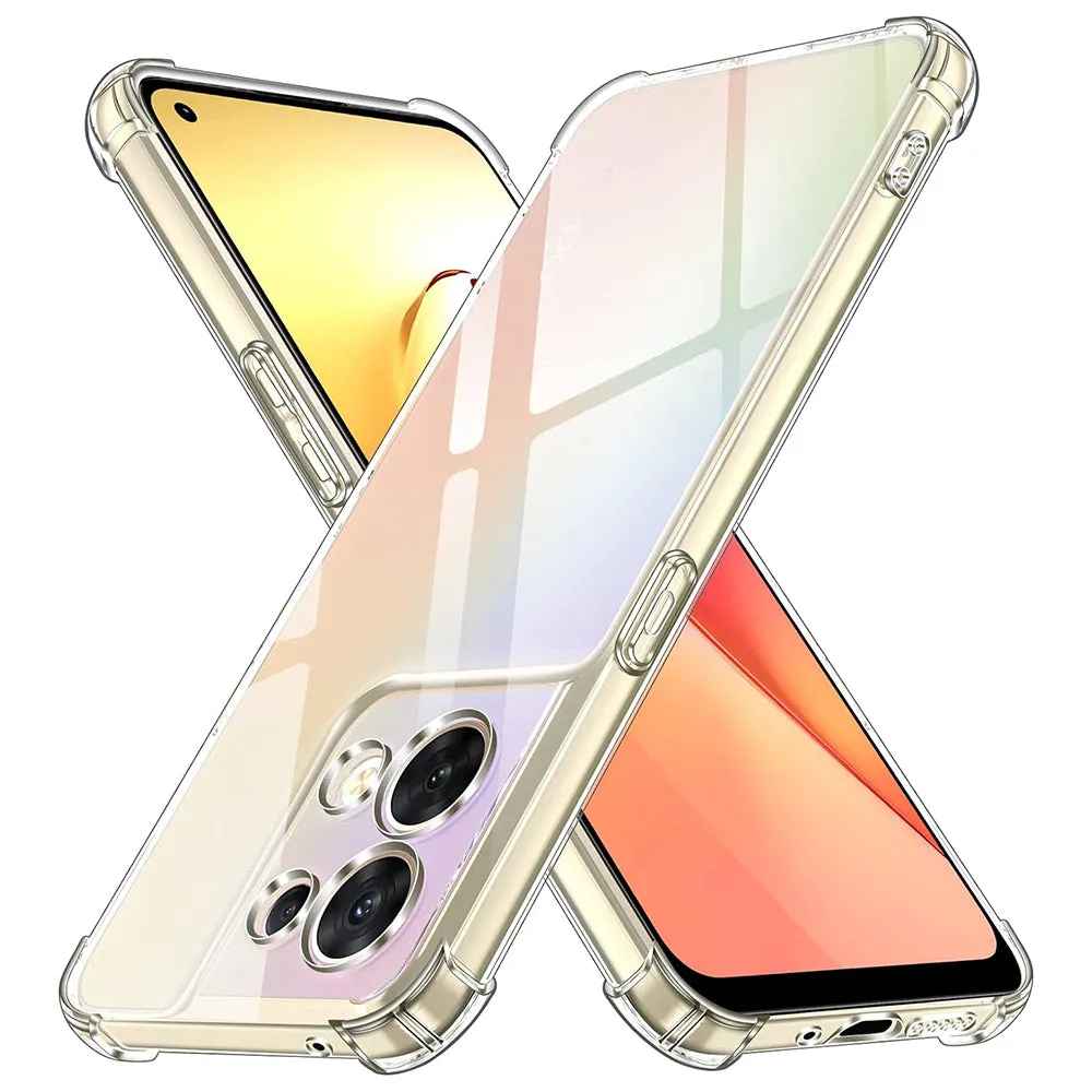 Custodia per Oppo Reno8, Techsuit, Shockproof Clear, Trasparente - immagine 1