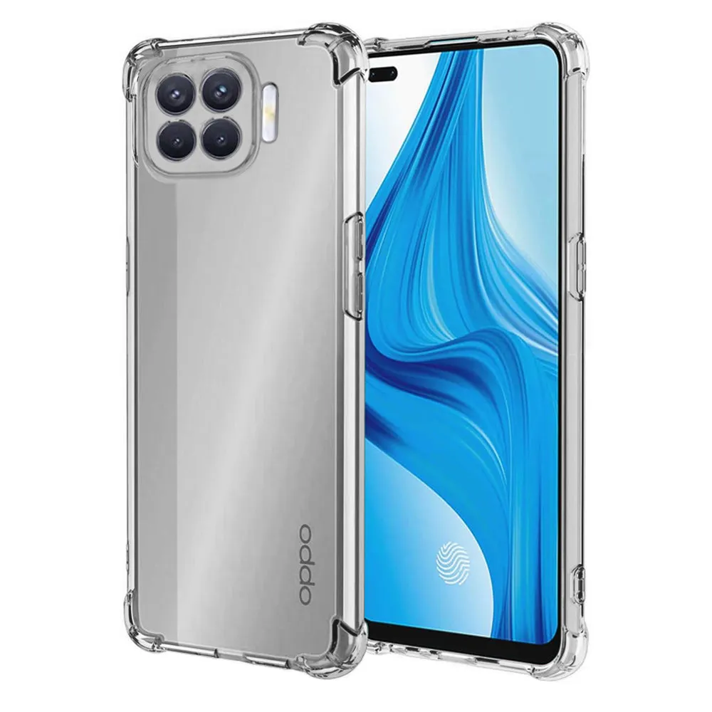 Custodia per Oppo Reno4 Lite, Techsuit, Shockproof Clear, Trasparente - immagine 1