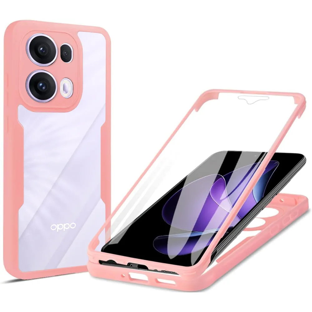 Custodia per Oppo Reno13 Pro, Techsuit, ColorVerse 360, Rosa - immagine 1