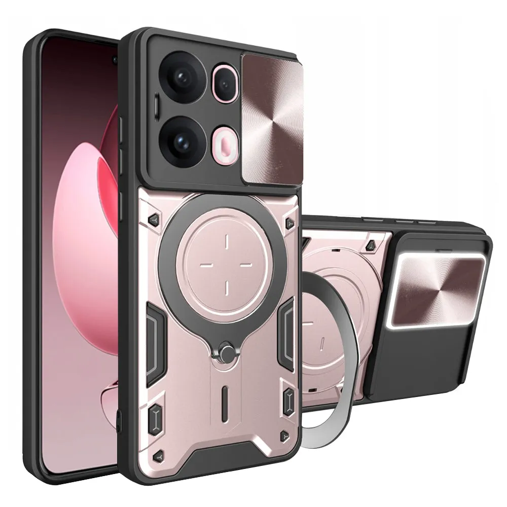 Custodia per Oppo Reno13 Pro, Techsuit, CamGuard Pro, Rosa Dorato - immagine 1