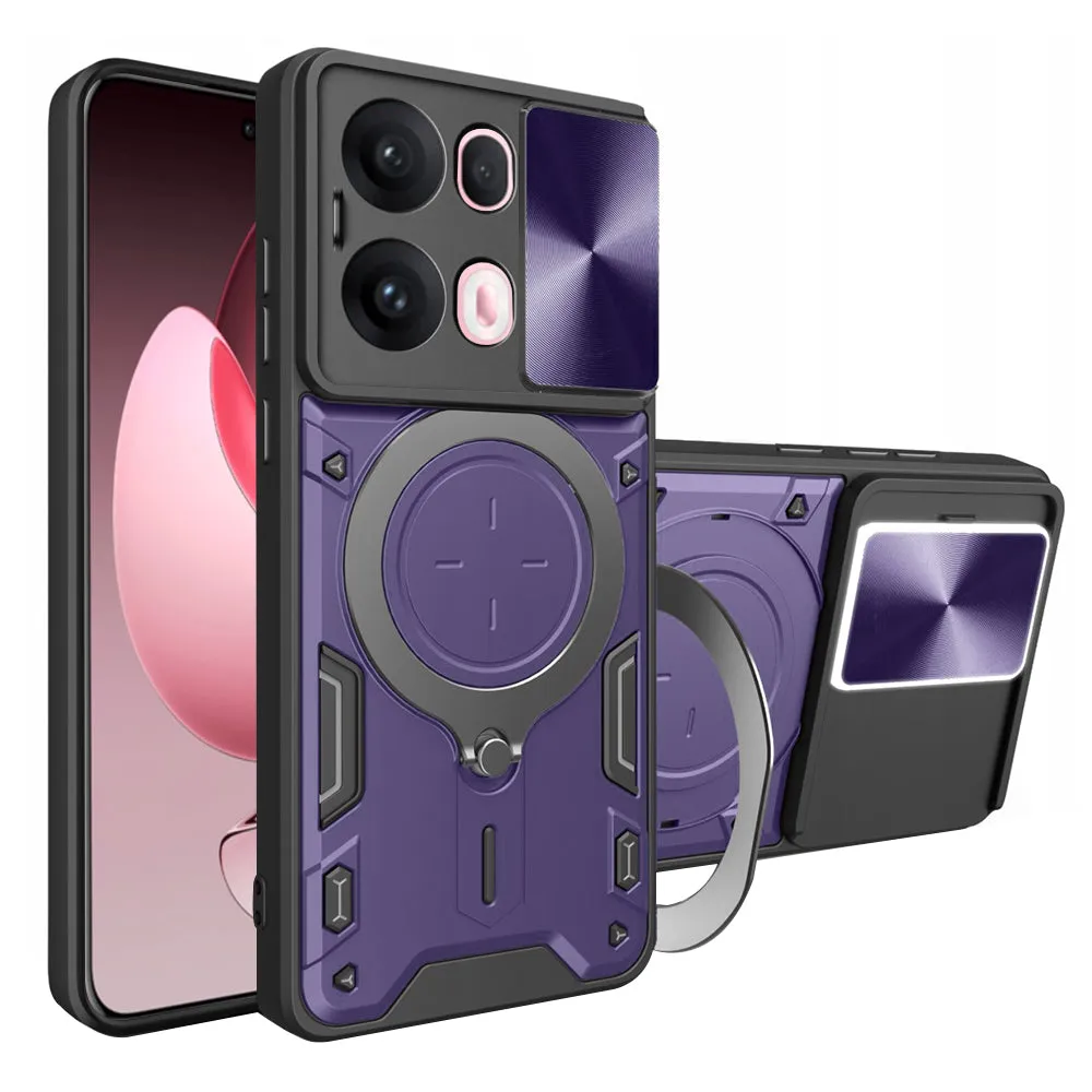Custodia per Oppo Reno13 Pro, Techsuit, CamGuard Pro, Viola - immagine 1