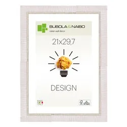 Cornice legno (21x29,7cm) DESIGN LELA Bianco 5810 01 MA4 - immagine 1