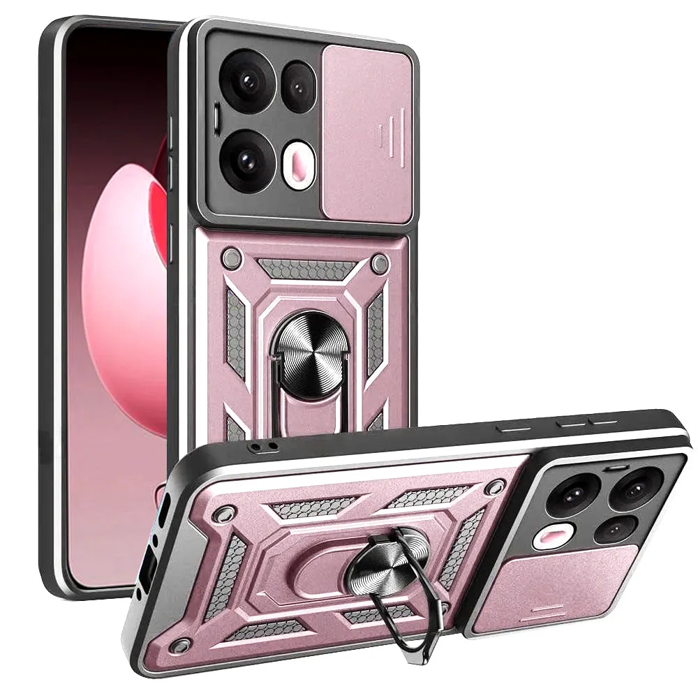 Custodia per Oppo Reno13 Pro, Techsuit, CamShield, Rosa - immagine 1