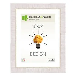 Cornice legno (18x24cm) DESIGN LELA Bianco 5810 01 06 - immagine 1