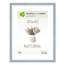 Cornice legno (30x40cm) NATURAL TOSCA Azzurro 6860 04 11 - immagine 1