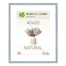 Cornice legno (40x50cm) NATURAL TOSCA Azzurro 6860 04 17 - immagine 1